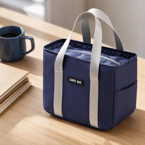 Large Capacity Lunch Bag with Reinforced Handle Oxford Cloth Waterproof — view 5