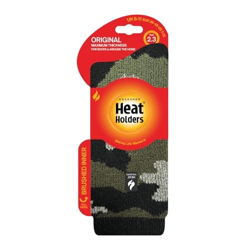 HEAT HOLDERS SOCKSHOP Mens 2.3 TOG Patterned and Plain Thermal Socks Pack of 1 (UK, Numeric, 6, 11, Regular, Regular, Camo) — view 3