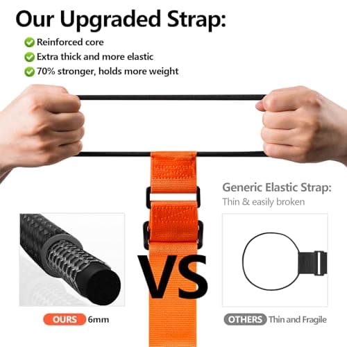 BILIONE Add a Bag Luggage Straps 2 Pack, Adjustable Bungee Elastic Belt — view 5