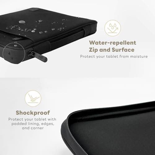 eiP 8-11 inch Waterproof Slim Tablet Carrying Sleeve Bag with Handle — view 2