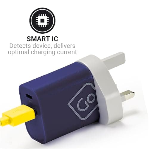 Go Travel Worldwide USB-A & USB-C Mains Charger - Dual Port, Compact — view 3