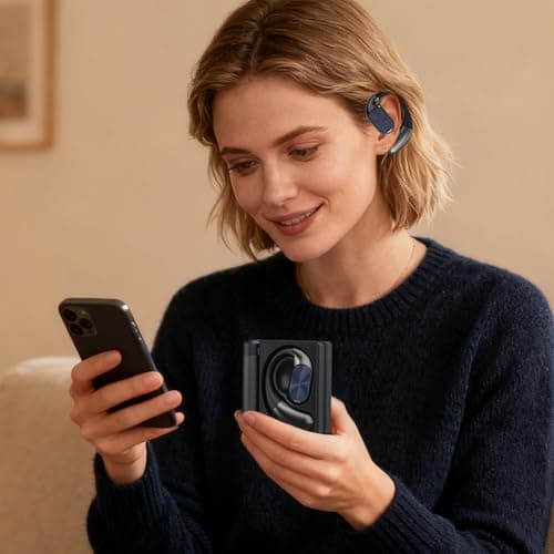 Wireless Earbuds with Hooks Headphones with Noise Cancelling — view 3
