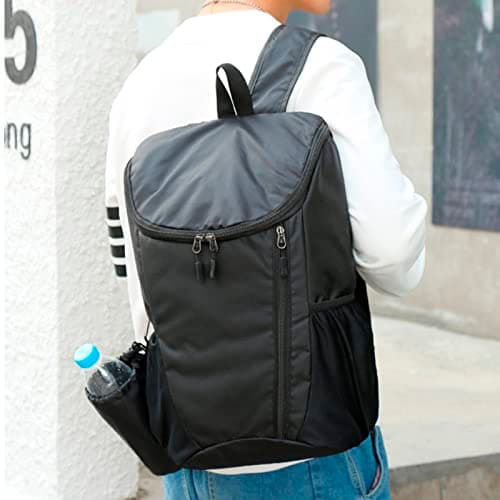 Lightweight Foldable Backpack Packable Hiking Rucksack Waterproof Durable Small Travel Daypack for Outdoor Sport Camping Biking Walking for Men Women Kids - Blue Green Grey Orange — view 4