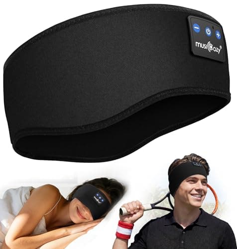 MUSICOZY Sleep Headphones Headband Bluetooth 5.4 Cool for Sleep & Sport