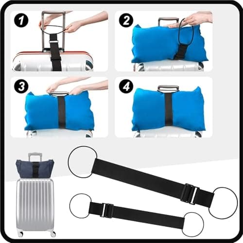 Elastic Luggage Straps 10-Pack for Suitcases Travel Bag Fastening Rope — view 6