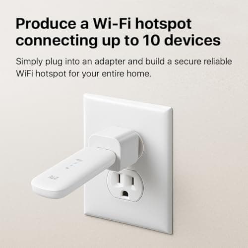 ZTE MF79N 4G LTE USB WiFi Modem Unlocked – Mobile Broadband Dongle & WiFi Hotspot, Connect Up to 10 Devices, External Antenna Ports, Plug & Play, 2-Year Warranty — view 5