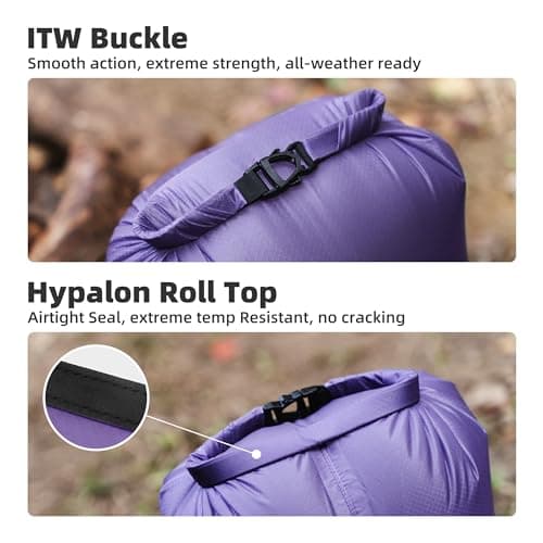 Thous Winds Dry Bag Small, 3L Compact Roll Top Waterproof Dry Sack for Outdoor Backpacking, Hiking, Camping, Swimming, and Kayaking — view 5