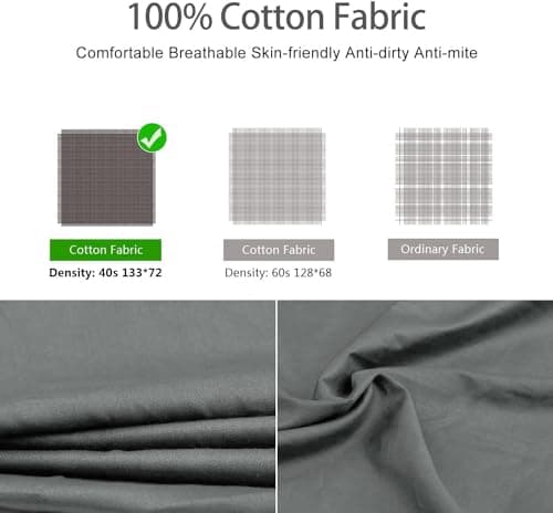 MYCARBON Travel Sleeping Bag Liner 100% Cotton, 220 x 95cm, Zipper type — view 3