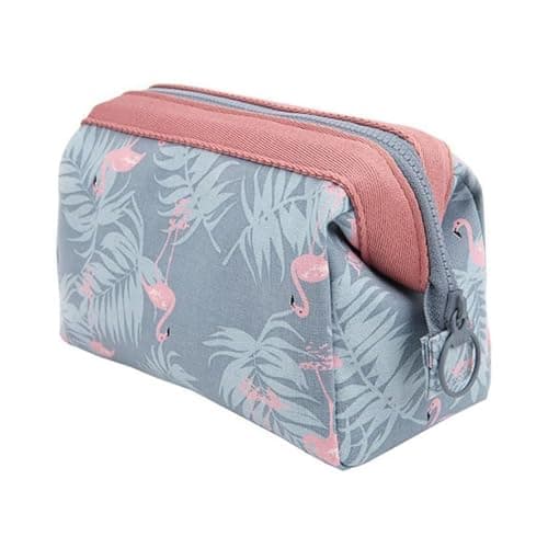Large Makeup Bag,Flamingo Toilet Bags for Women,Wash Bag Women,Travel Wash Bags,Skincare Bages,Waterproof Polyester Cotton Makeup Bages,Portable Travel Toiletry Wash Bagi,for Skincare&Accessories.