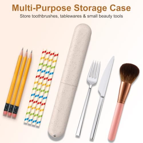 AMCC 2 Pack Travel Toothbrush Case Portable Plastic Holder Protector Cover — view 4