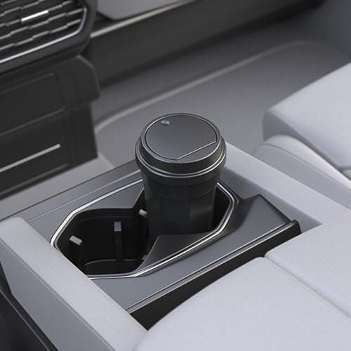 Car Trash Can Cup Holder - Portable Garbage Bin For Vehicle, Multi-Function Organizer | Spill Proof Waste Container, Compact Travel Accessory, Mini Interior Trash Holder, Auto Storage With Lid — view 2