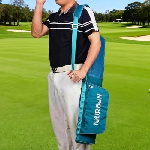 Lightweight Golf Club Storage Bags Nylon Golf Bag Adjustable Sling Strap — view 6