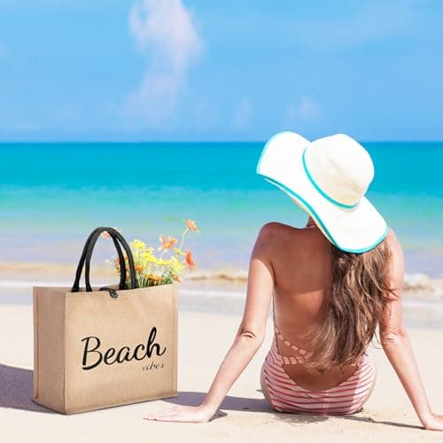 WORPICE Beach Bag - Large Beach Bags for Women, Woven Straw Beach Tote Bag Waterproof, Summer Handle Tote, for Beach Travel Holiday Swimming — view 2