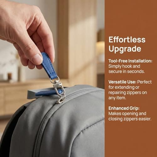 12 Pcs Zipper Pull Replacement, Detachable Zipper Repair Kit — view 2