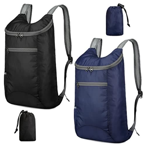 Feibmir 2 Pack 20L Small Foldable Lightweight Packable Backpack