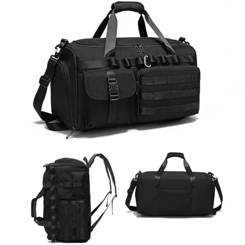 Military Tactical Holdall Gym Bag for Men and Women, 3 in1 Sports Duffle