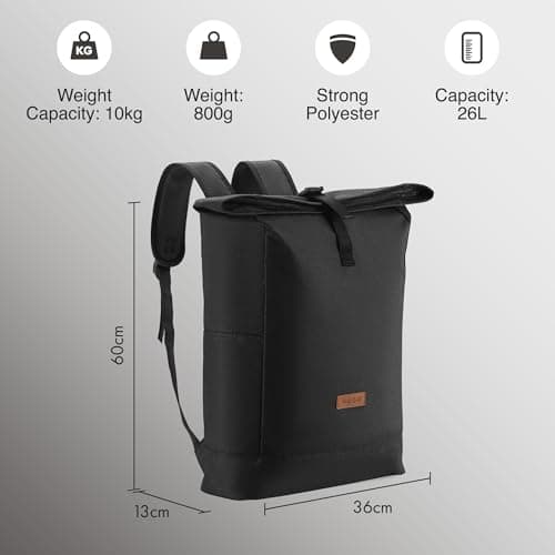 VonShef Roll-Top Cooler Backpack, 26L — view 5