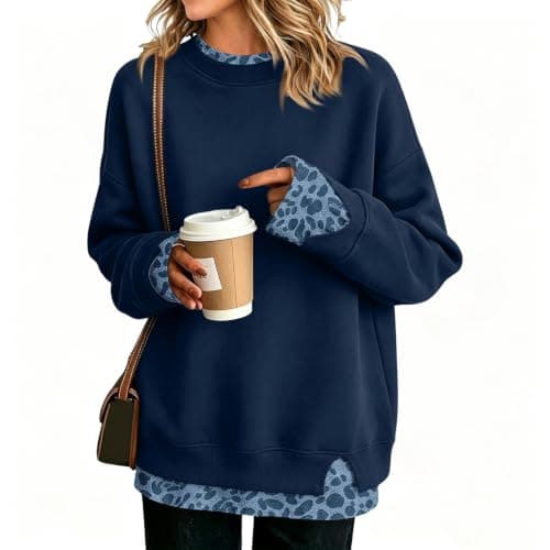 Ladies Chunky Knit Jumpers Knitted Long Tops to Wear with Leggings 2 in 1