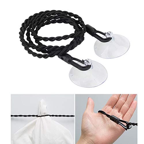 Nuosen Travel Clothes Line, Extendable 2.5 M With Hooks & Suction Cups — view 5