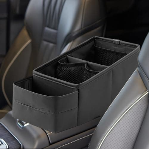 Car Storage Organizer Between Seats | Car Caddy Front Seat Organizer - Auto Interior Organization for Truck Trunk Van Vehicle Travel Road Trips — view 6