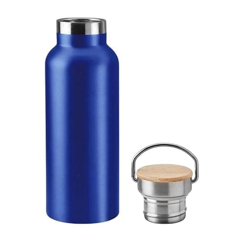 Inspire Your Active Lifestyle: 500ml Stainless Steel Sports Water Bottles with Bamboo Lids - Perfect for Gym, School, Health, Hiking, Walking - Keeps Drinks Hot or Cold — view 4