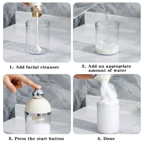 Electric Foaming Soap Dispenser, Portable Automatic Foam Maker (Pink) — view 5