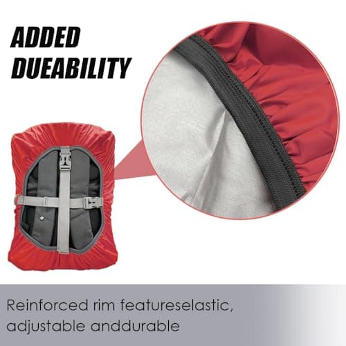 LICQIC Waterproof Rain Cover for Backpack, Reflective Rucksack Rain Cover for Outdoor, Hiking, Camping, Traveling, Cycling — view 6