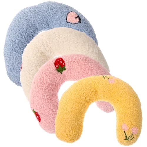 VICASKY U Shaped Cat Pillow for Kittens Neck Protection 4 Pack