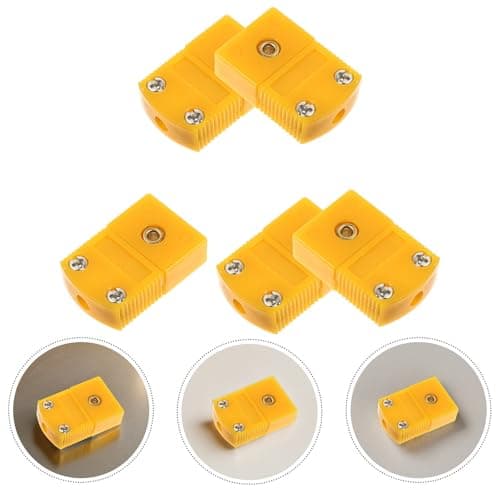 K Type Thermocouple Plastic 5 Sets Yellow Plug Socket Connectors — view 6