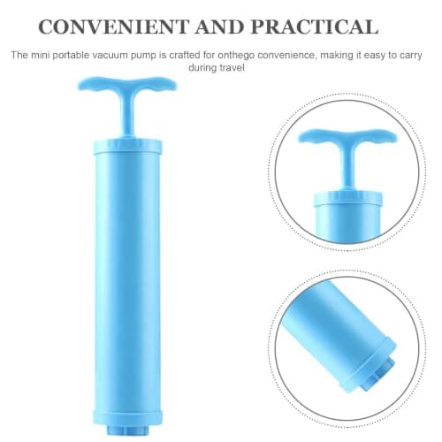 GALPADA Manual Vacuum Pump for Plastic Compression Bags and Space Bags, Portable Handheld Air Extractor with Airtight Seal, No Power Needed, for Travel and Home Storage — view 3