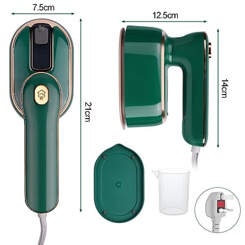 AUAUY Mini Steam Iron, 1000W Portable Handheld Travel Steam Iron(Green) — view 3