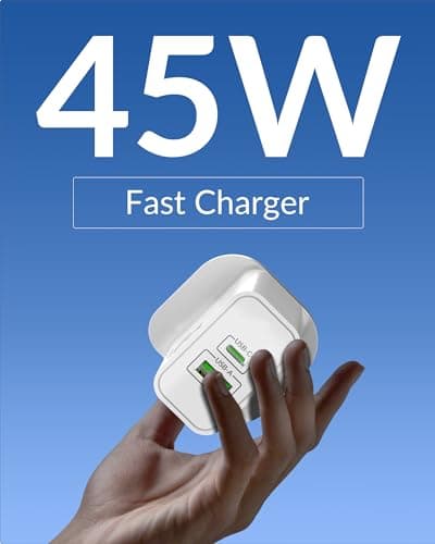 45W 2-Port USB C Fast Charger Plug Cable for Google Pixel 11 10 Pro XL 9 8 — view 2