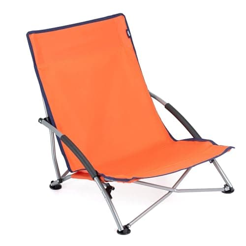 Yello Low Folding Beach Chair, Portable Camping Chair with Carry Case