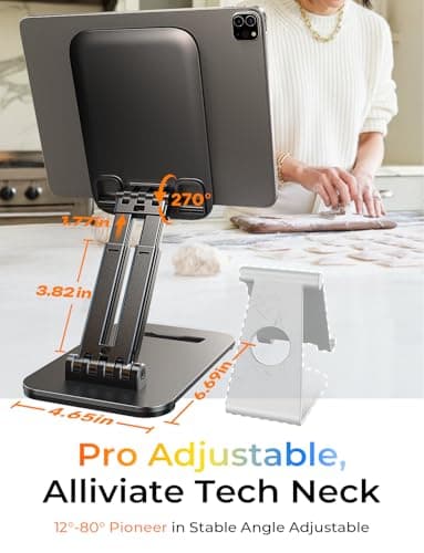 LISEN for iPad Tablet Stand for Desk Portable Monitor Stand iPad Holder — view 4