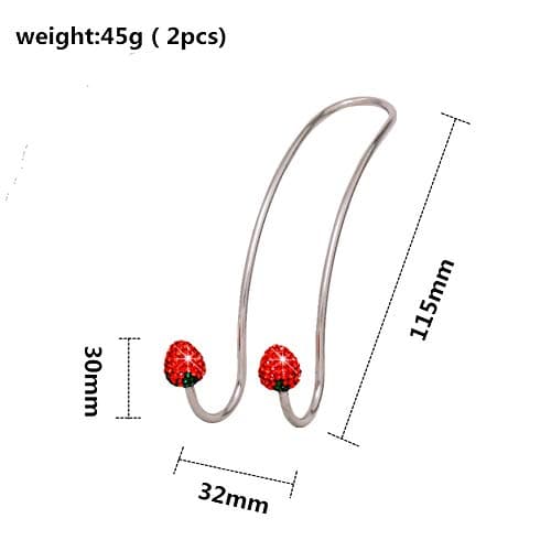 Uposao 2pcs Bling Car Hooks Car Hangers Organizer Seat Headrest Hooks, Stainless Steel Universal Car Vehicle Back Seat Hook Storage Hook for SUV Truck Vehicle — view 2