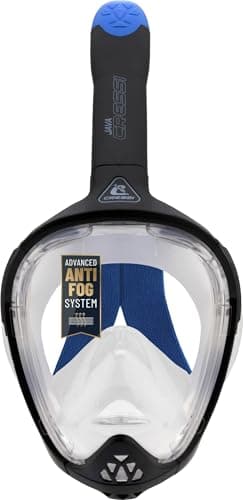 CRESSI since 1946 Java Adult Full Face Mask Compact Fit Black/Blue L/XL — view 2