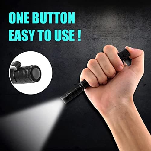 flintronic Pocket LED Torch Light Flashlight, 2pcs Pen Light Tactical Flashlight, Mini Portable, Waterproof, Anti-Skid wear, 200 Lumens for Household, Workshop, Inspection, Work, Repair — view 2