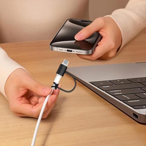 Charging Adapter Clip - 4 Pack Connector Protector Band, Soft Rubber Cable Retainer, Lightweight Device Attachment, Compact Storage | Convenient Keychain Accessory for Office, Luggage, Bag, Trip — view 6