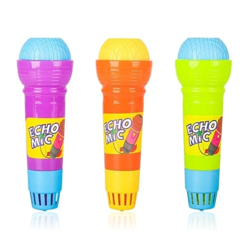 Henyall 2 Pcs Echo Microphone,Battery-Free Singing Toy Prop,Fun Voice Amplifier & Karaoke Toy for Children,Party Supply Accessory for Kids & Adults