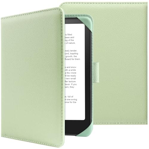 HoYiXi Universal Case for 6-inch Kindle eReader Compatible with Kobo/Voyaga/Pocketbook/Tolino E-book reader,6'' eReader Protective Cover with Built-in Card Slot,Black (green, 6 inch) — view 2