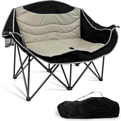 Jacgood Oversized Double Camping Chair, 55.2" Padded Loveseat 660 lbs — view 4