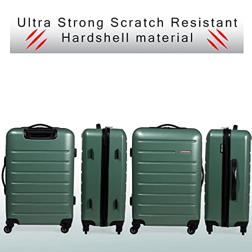 Pierre Cardin 20" Small Cabin Suitcase - Khaki Green Luggage on Wheels — view 6