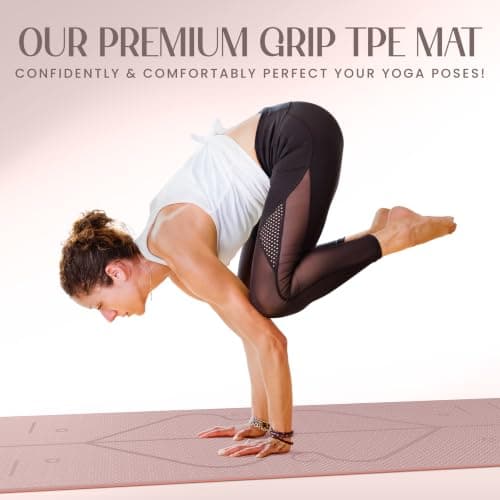 Yogii Non-Slip 6mm TPE Yoga Mat with Alignment Guides — view 2