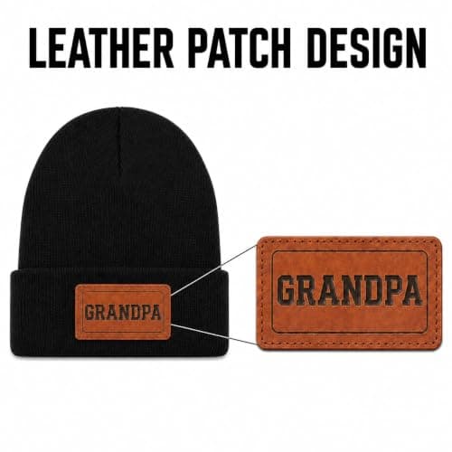 XIAOSLMP Grandpa Beanie for Men, Grandpa Gifts for Christmas Birthday — view 2