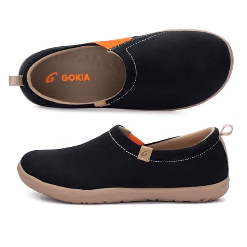 GOKIA Women's Galsang E3650 Walking Travel Shoes, Black, 8 UK
