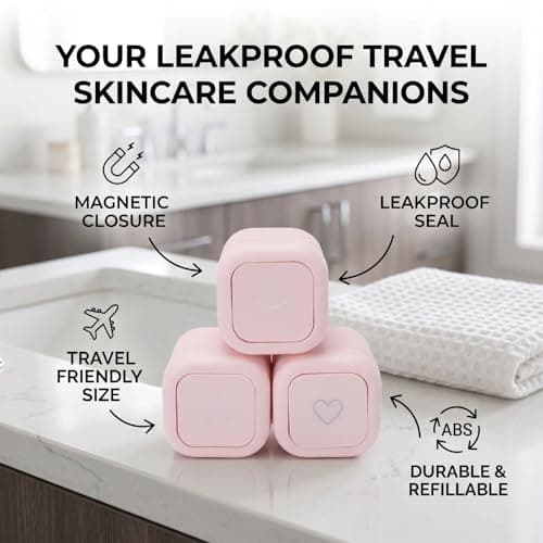 Srliya 3pcs Magnetic Travel Capsules Magnetic Containers with Lids (B) — view 4