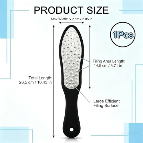 Double Sided Stainless Steel Foot File Callus Remover for Hard Dry Skin — view 2