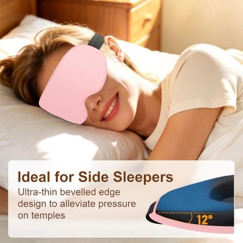 Gritin 100% Blackout Sleep Eye Masks for Women&Men, Side Sleepers Friendly — view 4