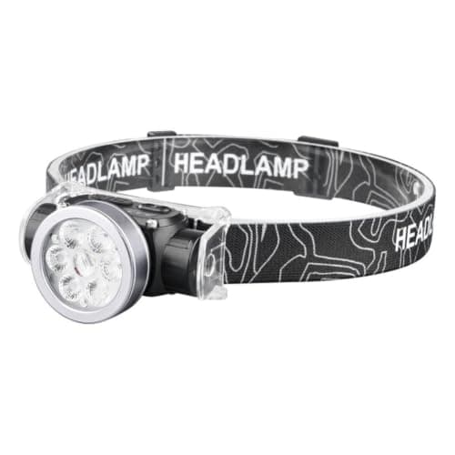 Hoppipola LED Headlamp with Gesture Control, 90° Swivel, Zoomable, 6 Modes, Waterproof, 500 m Range, USB-C Rechargeable, Aluminium Alloy, Black — view 3