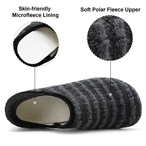 XIHALOOK Slippers for Women Men Cozy House Shoes Slip on Indoor Barefoot — view 4
